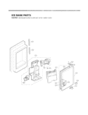 ICE BANK PARTS Diagram and Parts List for LFX25976SB AWBCNA4 LG Refrigerator