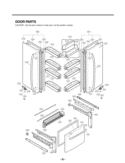 DOOR PARTS Diagram and Parts List for LFC25776SB AWBCNA4 LG Refrigerator