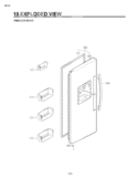 FREEZER DOOR Diagram and Parts List for LSC23924ST ASTCNA1 LG Refrigerator