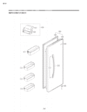 REFRIGERATOR DOOR Diagram and Parts List for LSC23924ST ASTCNA1 LG Refrigerator