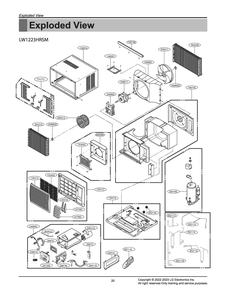 Part Location Diagram of AEC73578113 LG GUIDE ASSEMBLY,AIR