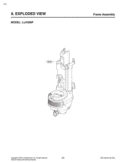 EXPLODED VIEW Frame Assembly Diagram and Parts List for LUV350P APTELGA LG Canister Vacuum