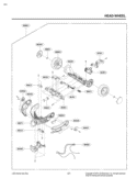 HEADWHEEL Diagram and Parts List for LUV350P APTELGA LG Canister Vacuum