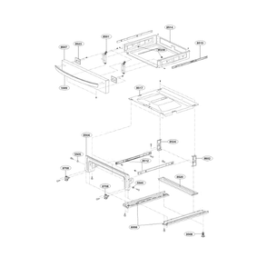 Drawer Diagram and Parts List for LSG4513ST 00 LG Range