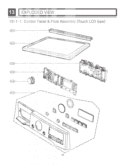 EXPLODED VIEW   Control Panel & Plate Assembly Touch LCD type Diagram and Parts List for DLEX3360V ASSESED LG Dryer