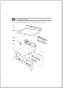 EXPLODED VIEW   Control Panel & Plate Assembly Touch LCD type Diagram and Parts List for DLGX3361V ASSESED LG Dryer