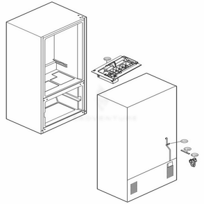 Ice Maker Parts Diagram and Parts List for LDC24370SW ASWCNA1 LG Refrigerator