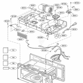 Part Location Diagram of 3828W5A2761 LG MANUAL,OWNERS