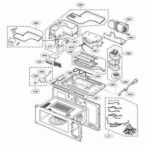 Part Location Diagram of 383EW1A080A LG Parts Assembly
