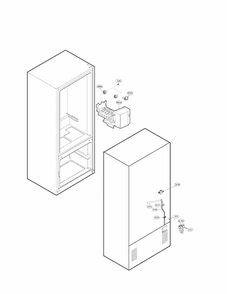 Water And Icemaker Parts Diagram and Parts List for 79578092901  Kenmore Refrigerator