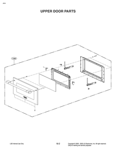Upper Door Parts Diagram and Parts List for WCEK6419S ASTLSGN LG Range