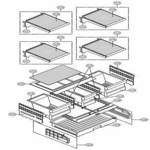 Refrigerator Parts Diagram and Parts List for LFC25776ST ASTCNA5 LG Refrigerator