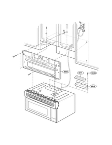 Installation Parts Diagram and Parts List for LMV1314SV01  LG Microwave