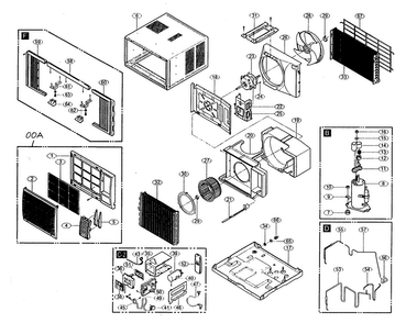 Part Location Diagram of 4960A20002B LG MOUNT.MOTOR