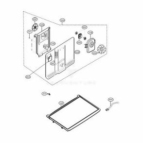 Freezer Parts Diagram and Parts List for LTCS20220B AWBCNA3 LG Refrigerator