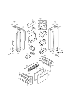 Part Location Diagram of ADC71691319 LG Door Assembly,Refrigerator(Right)