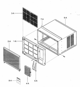 Part Location Diagram of 3530AR1278A LG GRILLE,FRONT
