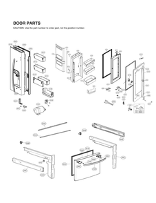 Part Location Diagram of MHY62603703 LG SPRING,LEVER