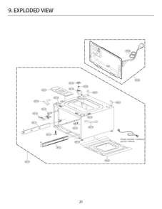 Diagram 1 Diagram and Parts List for UWD1CW ABWEPUS LG Washer