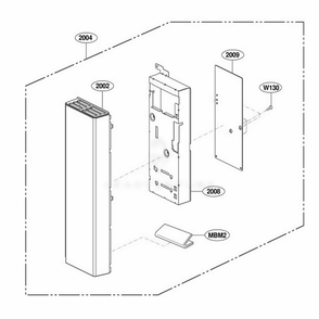 Controller Parts Diagram and Parts List for LMVM2085SW CWHELGA LG Microwave