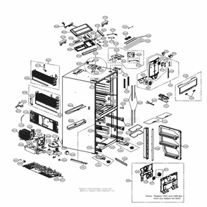 Part Location Diagram of EBR80437227 LG PCB ASSEMBLY,MAIN