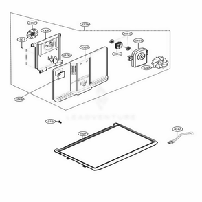 Freezer Parts Diagram and Parts List for 78032 ASWCSE3 LG Refrigerator
