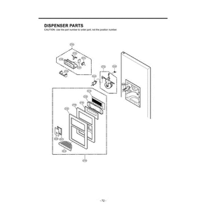 Section 6 Diagram and Parts List for LFX25960ST ASTCLGA LG Refrigerator