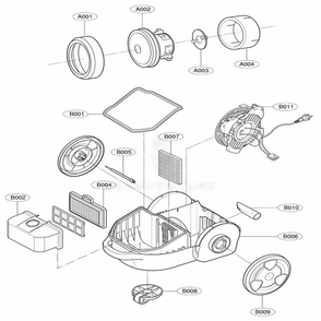 Part Location Diagram of 5231FI4711A LG FILTER ASSEMBLY,CLEA