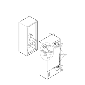 Ice Maker Diagram and Parts List for LFX25980ST 00 LG Refrigerator