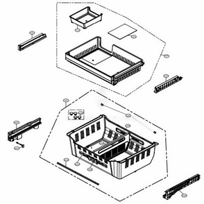 Part Location Diagram of AEC73317817 LG GUIDE ASSEMBLY,RAIL