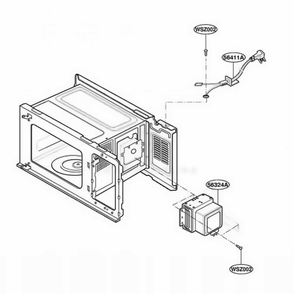 Part Location Diagram of 2B72325K LG Power Cord