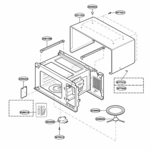 Part Location Diagram of 3112W2U005K LG CASE,U BENDING