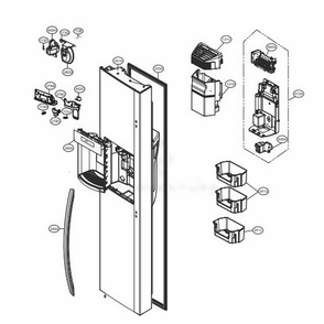 Part Location Diagram of ACQ87420621 LG COVER ASSEMBLY,DISPLAY