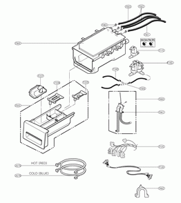 Dispenser Diagram and Parts List for WM4370HKA  LG Washer
