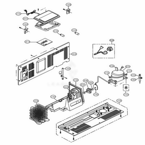 Machine Compartment Diagram and Parts List for LSXS26466S ASTCNA2 LG Refrigerator