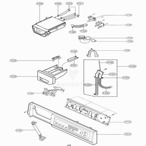 Part Location Diagram of 6871FC2272D LG PWB(PCB) Assembly