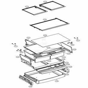 Refrigerator Parts Diagram and Parts List for LDC24370ST ASTCNA0 LG Refrigerator