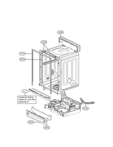 Exploded View Parts 2 Diagram and Parts List for LSD795ST4  LG Dishwasher