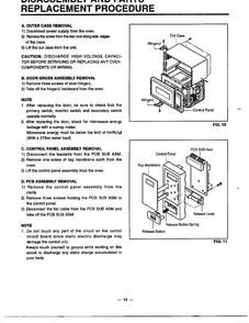 Disassembly/parts Replacment Diagram and Parts List for MA-870MW  LG Microwave