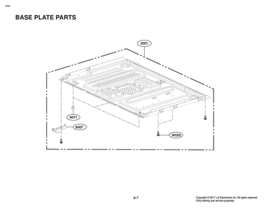 Base Plate Parts Diagram and Parts List for MSWN1590LD CSAMPLE LG Miscellaneous