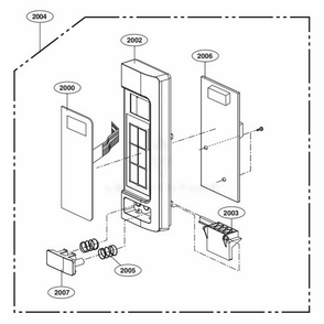Part Location Diagram of MBG64584602 LG BUTTON,RELEASE