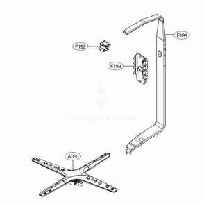 Water Guide Assembly Diagram and Parts List for LDF5678BD ABDEEUS LG Dishwasher