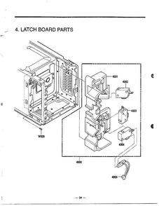 Microwave Assembly Complete Page 5 Diagram and Parts List for 9247  LG Microwave
