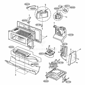 Interior Part 1 Diagram and Parts List for SCA2001BSS ASTEGEU LG Range