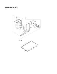 Freezer Parts Diagram and Parts List for LTCS20030S 00 LG Refrigerator