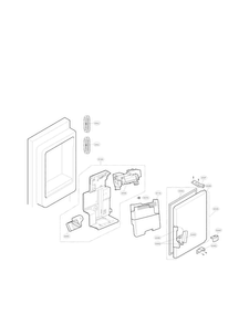 Ice Maker Parts Diagram and Parts List for LMXC23746S 00 LG Refrigerator