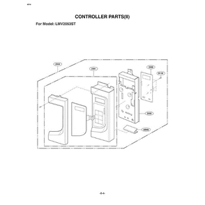 Section 4 Diagram and Parts List for LMV2053ST AS1ELGA LG Microwave Oven Combo