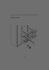 Refrigerator Rail Part 1 Diagram and Parts List for GR-L276SSDM ASTCNA0 LG Refrigerator