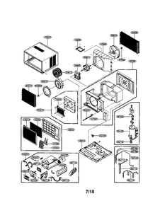 Room A/c Diagram and Parts List for LWX123CGMK1  LG Air Conditioner