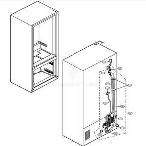 Valve And Water Tube Parts Diagram and Parts List for LRFVC2406D ASBCNA1 LG Refrigerator